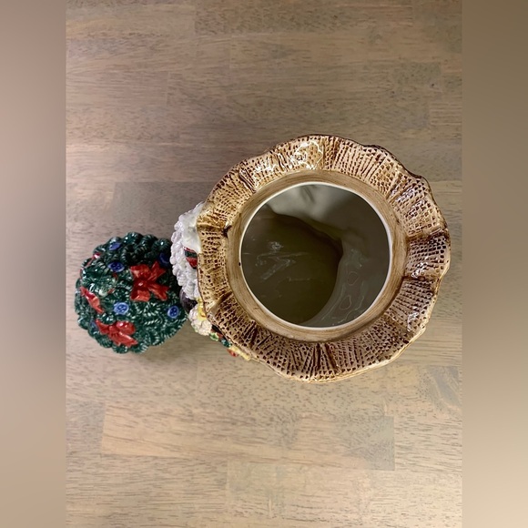 Fitz & Floyd‎ Essentials Santa Claus Christmas Tree Toy Sack Cookie Jar - Picture 7 of 10